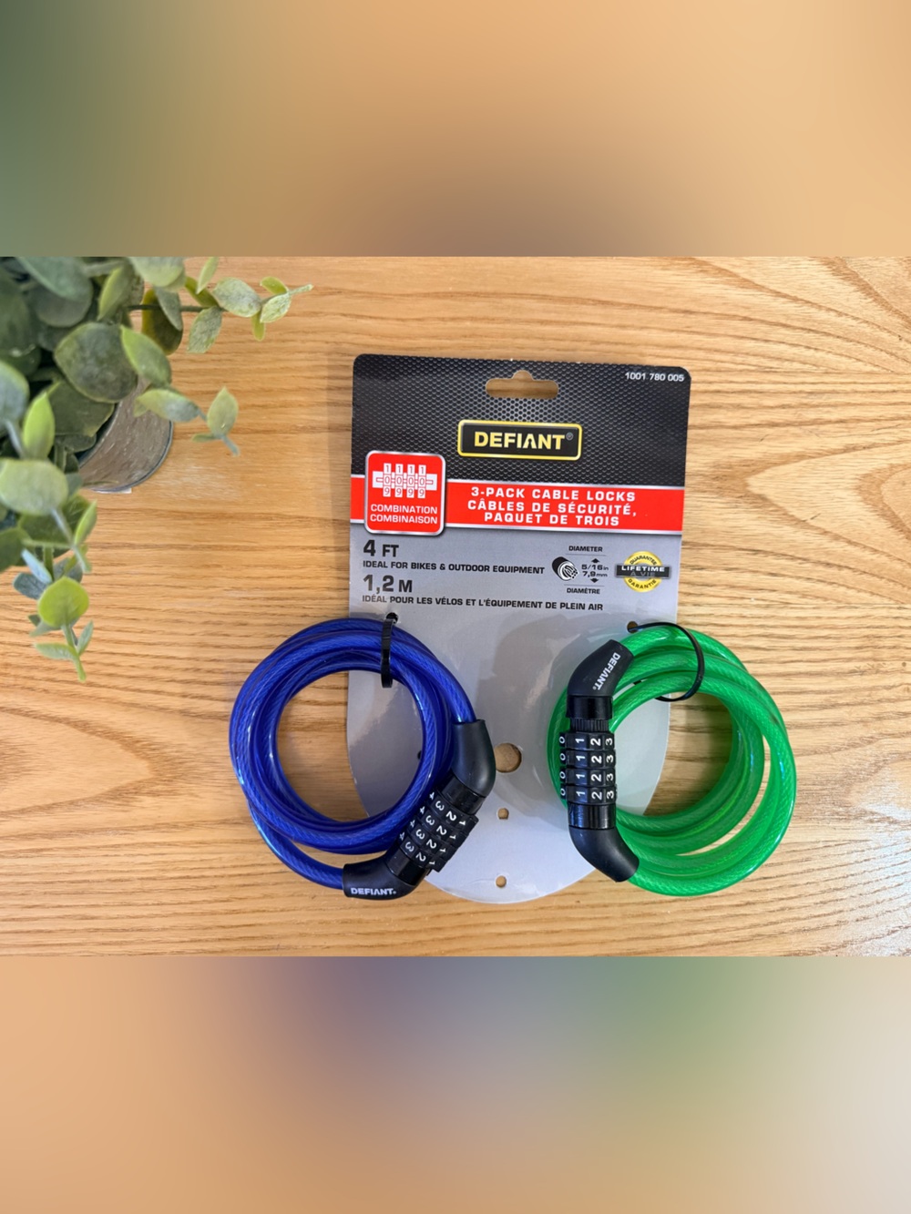 🌿10/$25 • Defiant Combination 4FT Cable Locks